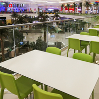 Table basse compacte en stratifié imperméable de haute qualité pour restaurant