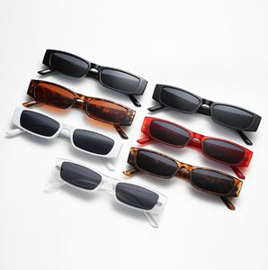 Fashion Narrow Frame <strong>Sunglasses</strong> Small Rectangle Glasses <strong>Retro</strong> UV400 Sun Glasses Vintage Square Eyewear - Product Image 3