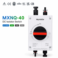 Interrupteur photovoltaïque DC-PV2 MXNQ-40 1500V 32A IP66 2P 4P, interrupteur de déconnexion solaire certifié CE