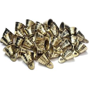 <b>Vintage</b> Indian Craft 1 Inch H Brass Elephant Cow and Camel Decor Bells Lot of 20 <b>Ornamental</b> Accessories - Product Image 3