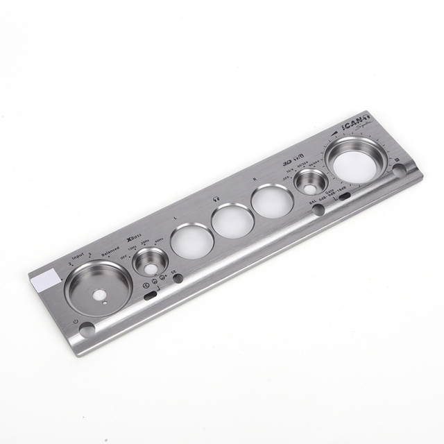 Custom Cnc Amplifier Front Panel Aluminum Face Plate Aluminum Front Panel Nameplate Decoration Ring