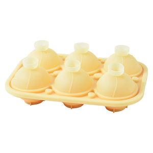 Bac à glaçons en silicone flexible et réutilisable, sans BPA, 6 cavités, avec couvercle anti-fuite, idéal pour congélateur, cocktails et whisky - Product Image 6