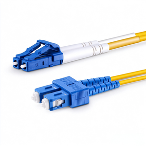Fiber Optic Patch Cord LC UPC Duplex to SC UPC Duplex OS2 <strong>Single</strong> <strong>Mode</strong> 1m 3ft 2 Fibers 2.0mm Tight Buffered Yellow - Product Image 5