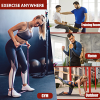 Bandes de Résistance pour Exercices d'Assistance aux Tractions et Entraînement Musculaire – Bande Longue de Résistance pour Renforcer la Force à Domicile ou en Salle de Sport