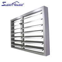 Superhouse opération facile métal électrique aluminium ouragan impact verre persiennes volets fenêtres