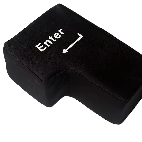 Wholesale Button Enter Key Foam Sleep Pillow Office Desktop USB Big Enter Button