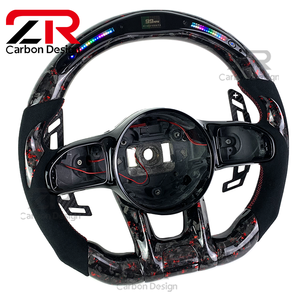 <span class=keywords><strong>Volant</strong></span> en fibre de carbone forgé LED RPM avec palettes de changement de vitesse magnétiques pour Mercedes-Benz Classe E Classe C W205 W204 W212 W213 <span class=keywords><strong>AMG</strong></span> - Product Image 2