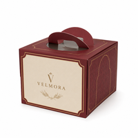 Cajas de Papel Plegables con Logotipo de Marca Personalizado, Aptas para Alimentos, Reciclables, para Empacar Pasteles, Donas, Macarons y Galletas de Panadería