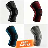 Genouillères de sport en néoprène unisexe pour le basketball, la course en extérieur, antidérapantes, réglables, durables, avec fermeture auto-agrippante, été