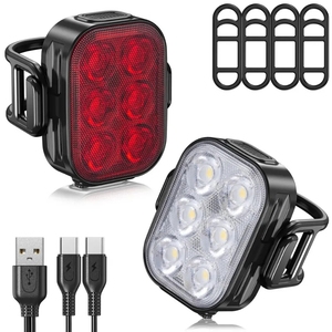 Juego <span class=keywords><strong>de</strong></span> Luces <span class=keywords><strong>para</strong></span> <span class=keywords><strong>Bicicleta</strong></span> Q3, <span class=keywords><strong>Linterna</strong></span> Delantera y Trasera <span class=keywords><strong>para</strong></span> <span class=keywords><strong>Bicicleta</strong></span> <span class=keywords><strong>de</strong></span> <span class=keywords><strong>Montaña</strong></span> y Carretera, Alimentación por Batería - Product Image 6