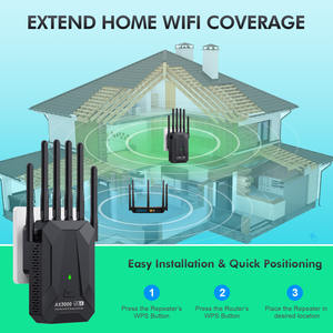 AX3000 Wireless 5g <span class=keywords><strong>Wifi</strong></span> Extender <span class=keywords><strong>Router</strong></span> AP Repetidor de doble banda Booster <span class=keywords><strong>señal</strong></span> 802.11ac Largo alcance 3000Mbps Wi-fi Punto de acceso - Product Image 4