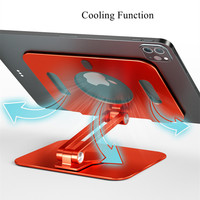 Boneruy – support de tablette de bureau pliable en aluminium robuste avec base rotative à 360 degrés pour Apple iPad