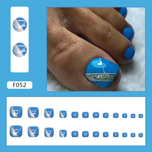 Flor francesa cuadrada personalizable, <span class=keywords><strong>uñas</strong></span> coloridas a presión, nuevo diseño, ABS, <span class=keywords><strong>Uñas</strong></span> postizas para dedos - Product Image 3