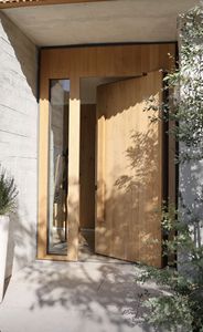 Porte coulissante en bois massif, porte en bois pour balcon et salon, isolation phonique, résistance à l'humidité, vente directe d'usine, porte d'entrée - Product Image 3