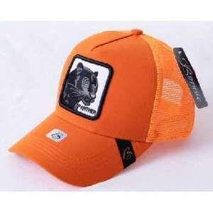 Cappello Trucker con Ricamo Pantera, Tessuto a Rete, Regolabile, Unisex, Casual, Primavera-Estate, 6 Pannelli - Product Image 1
