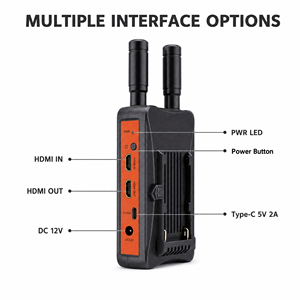 Kit Estensore Video Wireless HDMI 4K HD 200m (656 Piedi) 1 TX a Più RX per Trasmissione Video 4K per Streaming <span class=keywords><strong>Live</strong></span> da Telecamera - Product Image 3