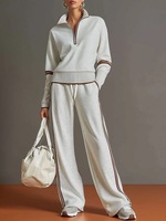 Ensemble 2 pièces de fitness pour femmes grandes tailles, sans couture, en nylon/spandex, extensible dans les quatre sens, respirant, avec taille élastique