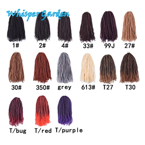 WhisperGarden Hot Sell 20 Inch 100g <span class=keywords><strong>Afro</strong></span> <span class=keywords><strong>Kinky</strong></span> Curly Twist Vlecht Haar Niet-brandbaar Hoge Temperatuur Vezel Marley Vlecht Haar Extensies - Product Image 2