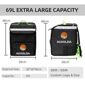 Mochila Térmica para Repartidores, Bolsa de Reparto para Motocicleta, Muestra ODM Disponible, Bolsa Refrigerante para Alimentos Resistente al Agua y Duradera, Acoolda - Product Image 4