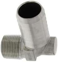 Raccord coudé en acier inoxydable pour hydrant, filetage mâle MPT 3/4 pouce vers extrémité à insérer 1 pouce, connecteur de transition pour conduite d'eau à 90 degrés