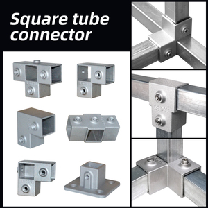 Collier <span class=keywords><strong>de</strong></span> serrage pour <span class=keywords><strong>tube</strong></span> <span class=keywords><strong>carré</strong></span> en alliage d'aluminium OD 25x25mm 30x30mm Connecteur pour rack <span class=keywords><strong>de</strong></span> rangement <span class=keywords><strong>carré</strong></span> à trois voies Accessoires - Product Image 5