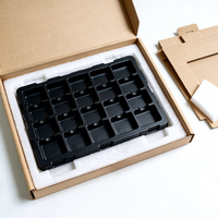 Plateau d'emballage thermoformé en PET pour modules électroniques grand public, pour circulation interne en usine, production en série