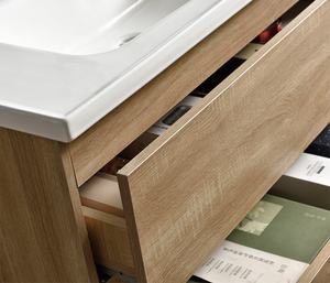 Meja rias furnitur dinding Modern wastafel keramik wastafel tangan atas wastafel kamar mandi ukuran kecil - Product Image 5