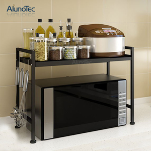Ajustable en casa de alta calidad de pie tipo <span class=keywords><strong>horno</strong></span> de <span class=keywords><strong>microondas</strong></span> <span class=keywords><strong>estante</strong></span> de cocina de Metal Rack de almacenamiento - Product Image 1