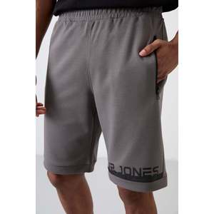 Pantalones Cortos Casuales para Hombre Albie, Color Gris Oscuro, Corte Estándar - 81241 - Ropa Deportiva Cómoda de Mezcla de Algodón y Poliéster - Product Image 3