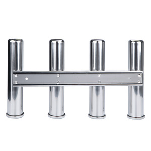 Soporte de Pared para Cañas de Pescar de Acero Inoxidable, 4 Tubos, 16.5 Pulgadas, para Uso en Barcos, Resistente a la Corrosión - Product Image 2