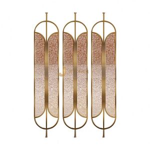 JINYIFAN ANN2054 Modern Coated 304 Stainless Steel Multi-Functional Durable Partition Screen <b>Room</b> <b>Divider</b> Printed Custom - Product Image 4
