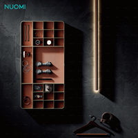 NUOMI EFFIE Lemari Pakaian Furnitur Kamar Tidur Rak Perhiasan Lemari Tarik Tutup Lembut Organizer Pakaian Laci Penyimpanan Keranjang Kulit