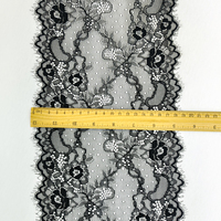 Tissu en dentelle florale vintage sexy avec tricot élastique pour chaussures, sacs, chapeaux et décoration intérieure - Dentelle française de haute qualité