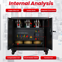 Régulateur de tension automatique SVC à écran tactile triphasé haute puissance WF.EL TNS-50KVA pour bureau et domicile