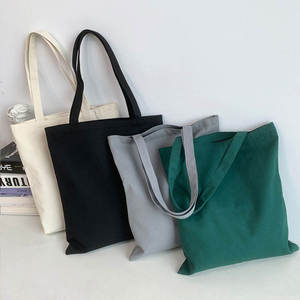 Bolsa de compras de algodón orgánico reutilizable, ecológica, con logotipo personalizado. - Product Image 3