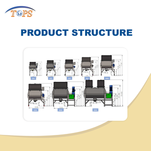 Mezcladora de Polvo Automática Horizontal de Doble Cinta, Máquina Mezcladora de Sal, Azúcar y Especias, 100 kg - Product Image 4