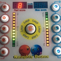 Naughty Beans Redemption Tickets Coin Operated 2 Players Hitbox Hammer Machine Arcade Table Hit Sports Games