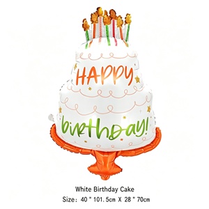 Ballon en aluminium à thème <span class=keywords><strong>anniversaire</strong></span>, motif dessin animé mignon, décoration de fête, vente en gros, nouveau style - Product Image 3