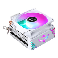 QiuzAim 12th génération 2 cuivre Tube 2011 CPU dissipateur de chaleur ventilateur 90mm lumineux 4 broches B85 carte mère AM3 silencieux Lga1150 1366 X79