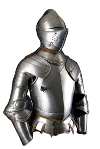 Armadura de cuerpo completo de guerrero de batalla, traje de armadura de caballero Medieval de acero de calibre 18, traje cruzado Medieval de armadura - Product Image 5