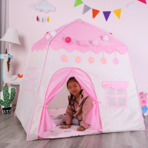 Populaire chaud Polyester tissu activité filles garçons princesse château <span class=keywords><strong>tente</strong></span> bébé intérieur pliable <span class=keywords><strong>tipi</strong></span> Playhouse jouet <span class=keywords><strong>tente</strong></span> - Product Image 3