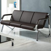 Chaise d'attente en forme de L, moderne, élégante, ergonomique, facile à nettoyer, confortable, durable, revêtement en cuir, pour salon de beauté, centre de spa