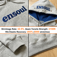 Maßgeschneiderter Gewaschener 420GSM Schwergewichtiger French Terry Oversize Drop-Shoulder Pullover, Private Label Stickerei Logo Streetwear Hoodie