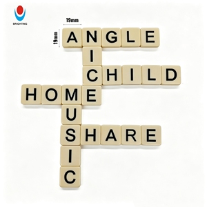 Tuiles en mélamine personnalisées 120 pièces avec lettres anglaises, pour jeux éducatifs, jeu de l'orthographe, jetons d'apprentissage, accessoires de jeu de société familial - Product Image 1