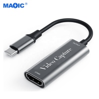 Carte de capture vidéo 4K USB3.0 Type C vers HDMI Carte de capture Full HD pour jeu vidéo en direct Carte de capture PS4/XBOX