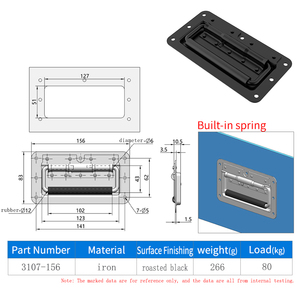 Venta caliente Estuche DE LUCHA plegable Mango oculto Mango de resorte medio personalizado Mango empotrado de servicio pesado - Product Image 6