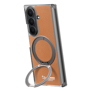 Funda Plegable con Soporte Giratorio Magnético y Ranuras para Tarjetas, de Cuero, para <span class=keywords><strong>Samsung</strong></span> Z Fold 7 - Product Image 4