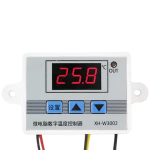 12V 24V 110V 220V Профессиональный цифровой регулятор температуры на светодиодах повышенной 10A термостат регулятор переключатель XH-W3002