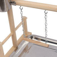 Accessoires de cage à oiseaux en bois naturel perroquet parc perchoirs oiseau Gym support de jeu perchoir aire de jeux pour oiseaux