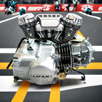 Moteur Complet de Moto Monocylindre Neuf Lifan 125cc/124cc, 4 Temps, Refroidissement par Air, Allumage CDI, Embrayage Manuel, Démarrage Électrique 1N234